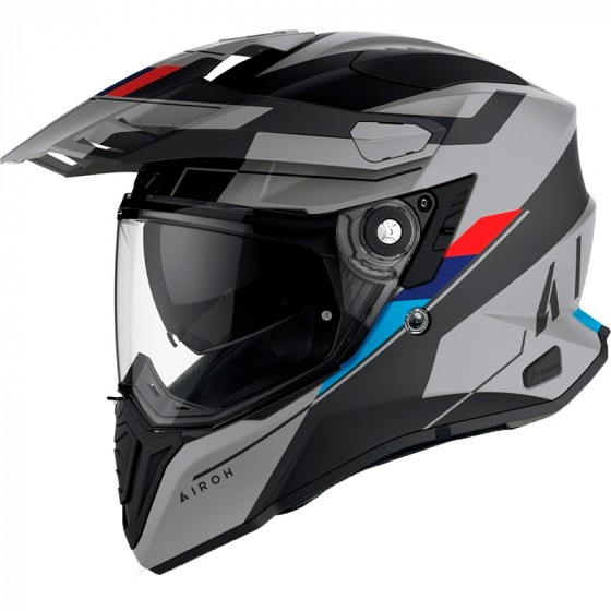 Airoh COMMANDER CARBON RED/BLUE GLOSS XXL : : Automotive