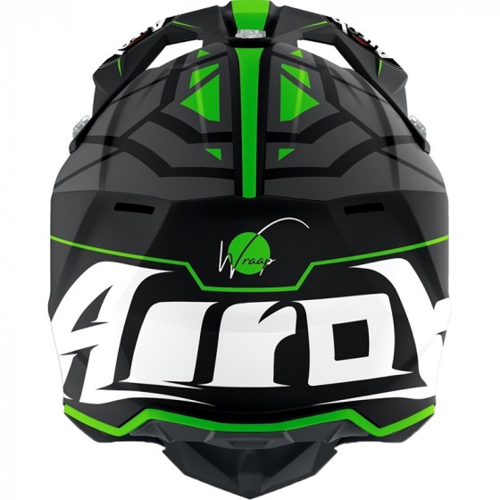 Airoh casco motocross wraap mood - green matt